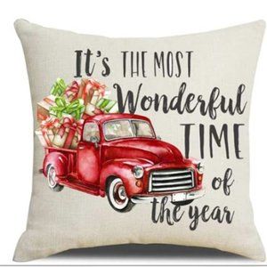 Farmhouse Christmas 16x16 Throw Pillow Covers
